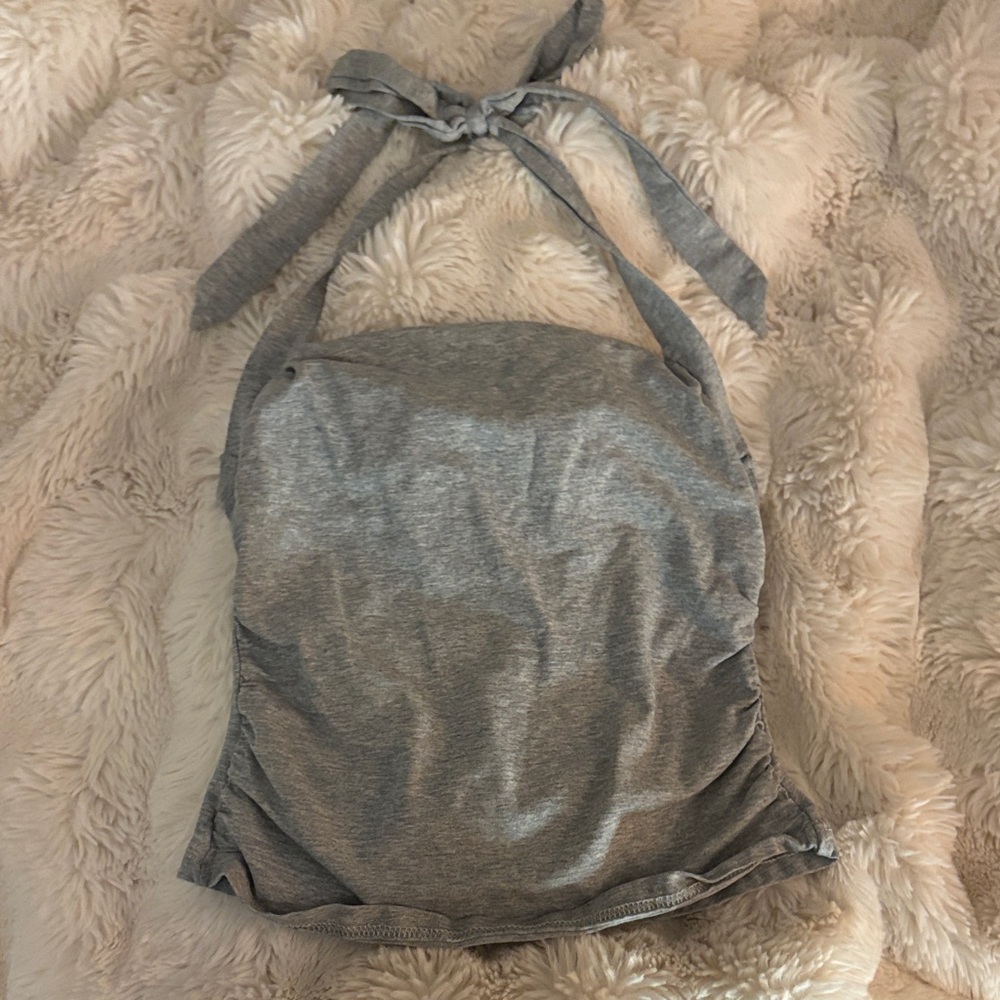 SHEIN Light Gray Halter Top